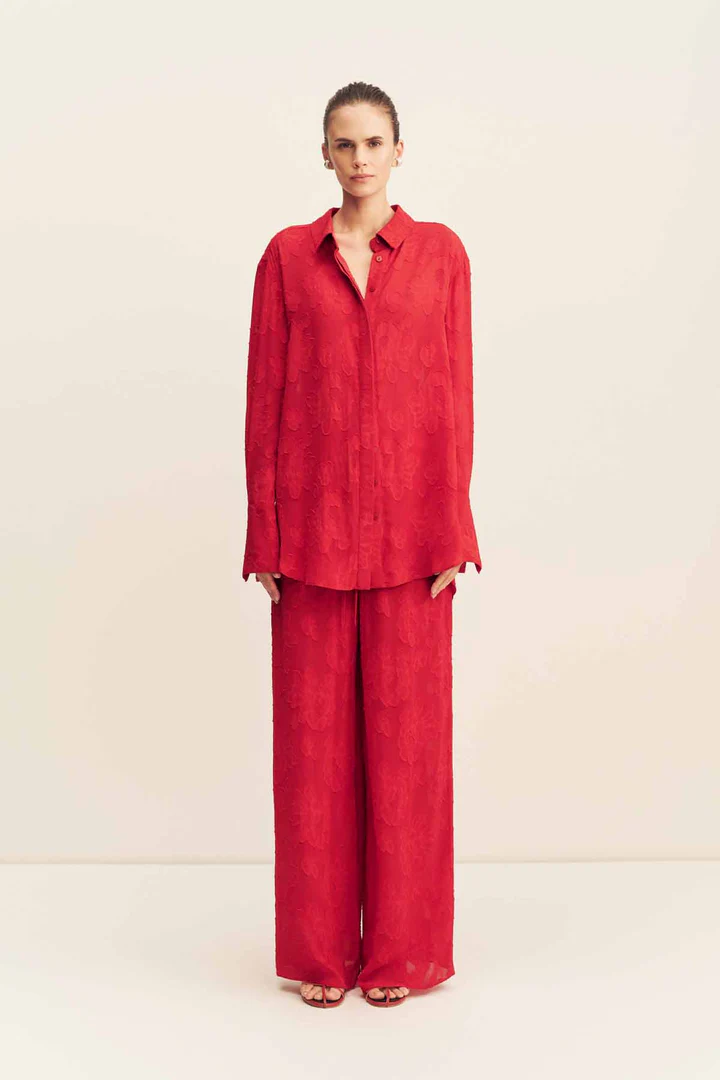 bowery shirt - cherry