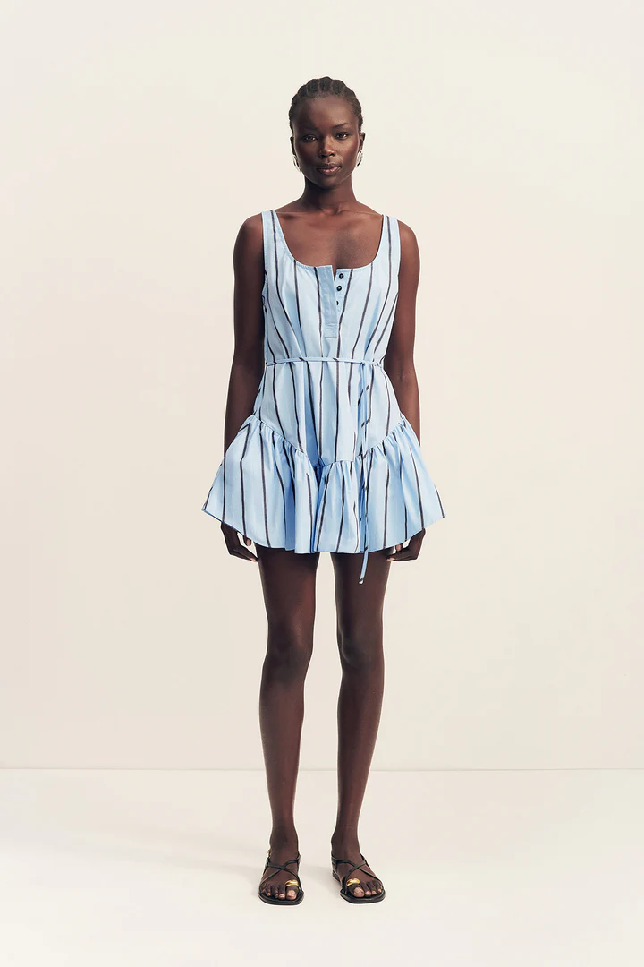 saxon scoop neck mini dress